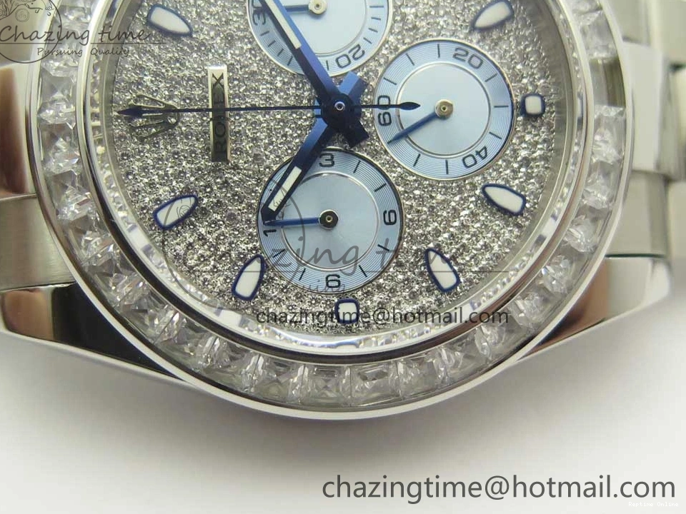 0211 Daytona 116576TBR SS BLF Best Edition Diamond Dial On SS Bracelet A Comfortable 3337